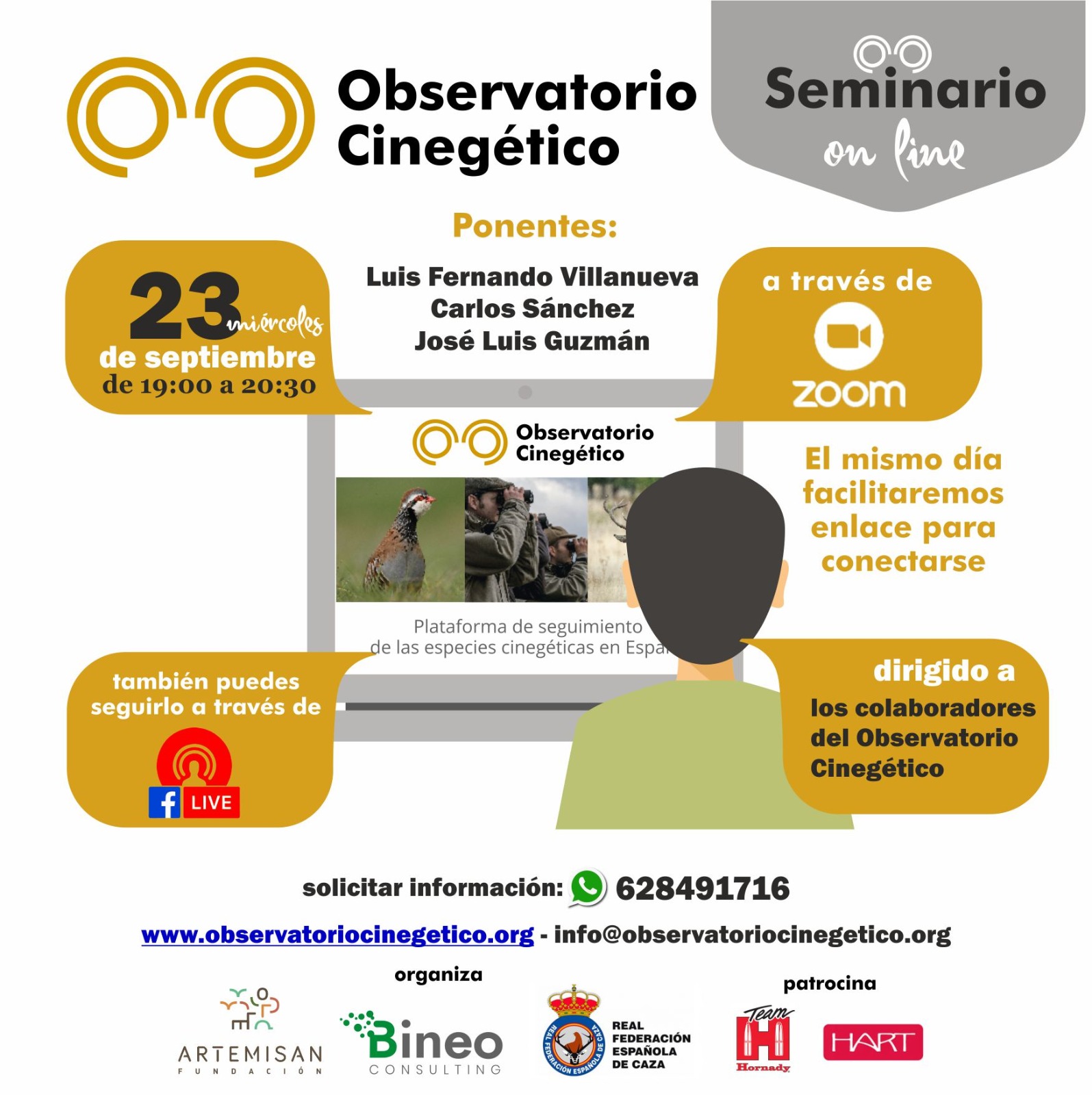 cartel jornada observatorio cinegético