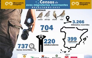 Campaña censos de migratorias invernantes 2022 del Observatorio Cinegético