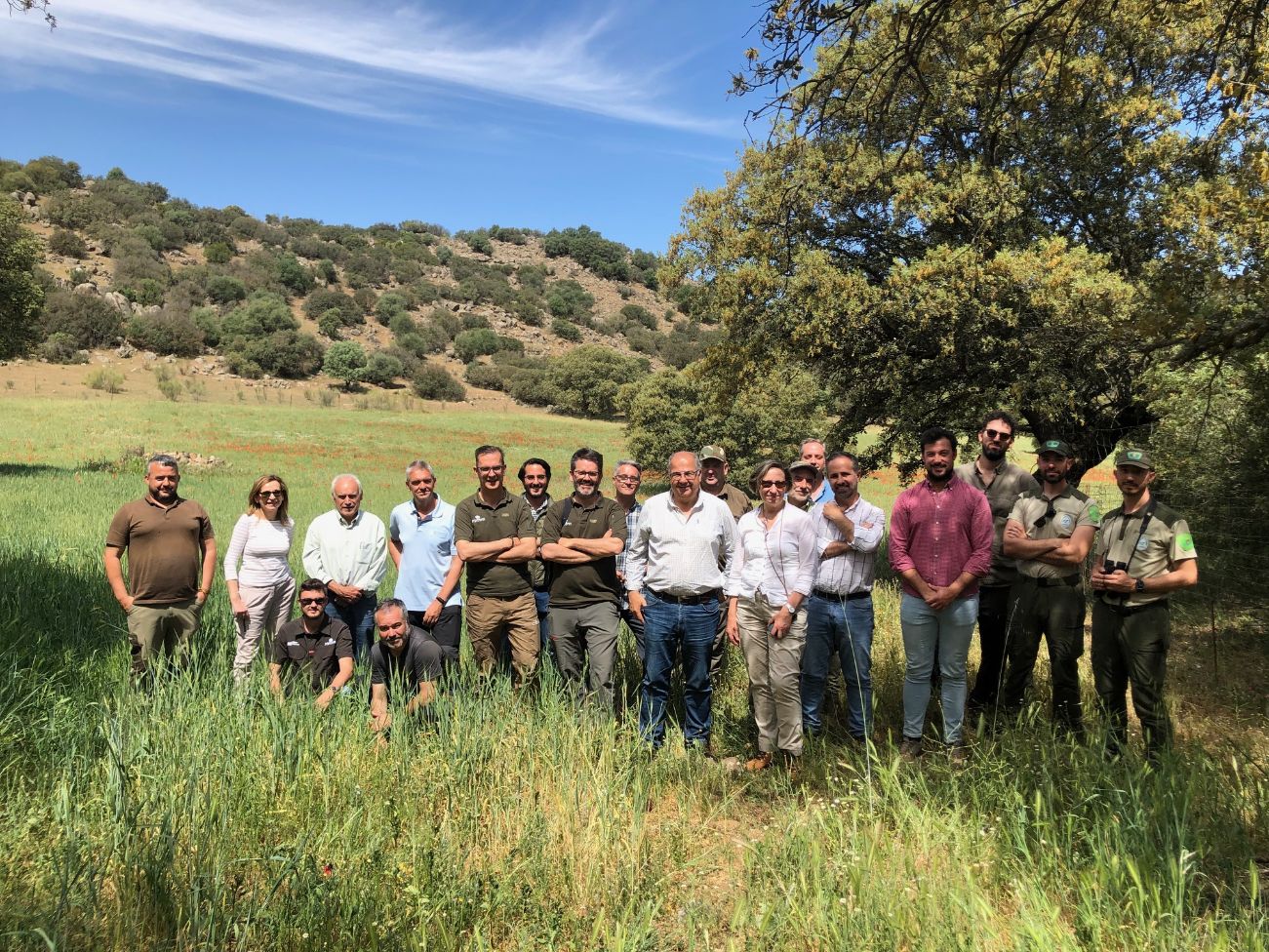 visita coto demostrativo garlitos gestión de tórtola europea proyecto pirte Extremadura