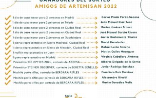 Ganadores del Sorteo Amigos de Artemisan 2022