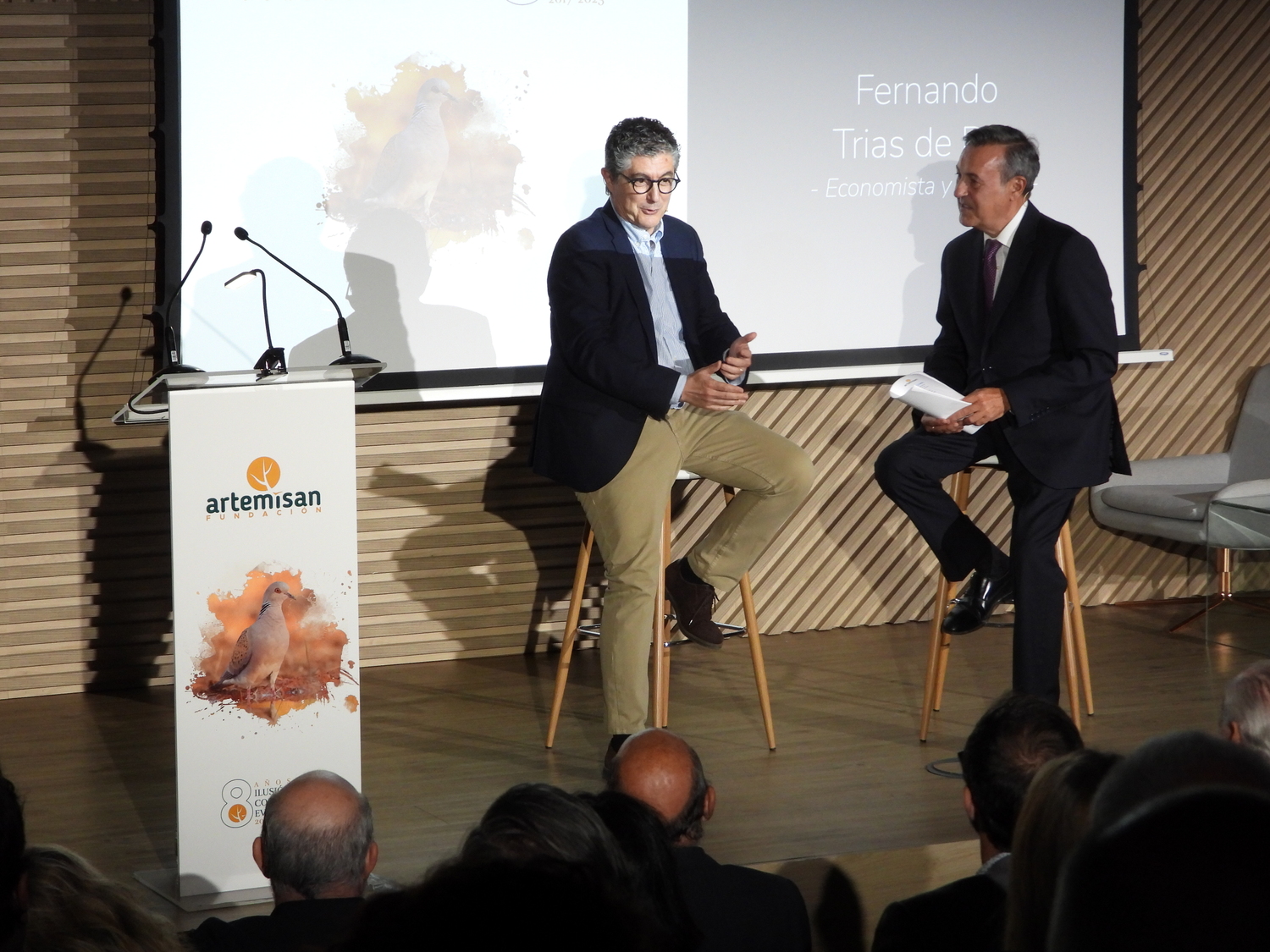 Fernando Trias habla del estudio socioeconómico de la caza en España en la Gala de Fundación Artemisan