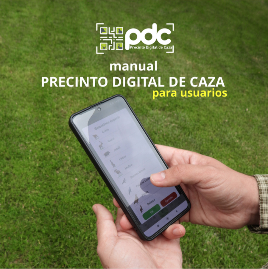 Portada manual precinto digital para cazadores