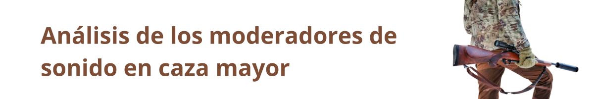 Análisis de los moderadores de sonido en caza mayor