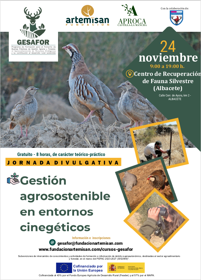 Curso gestión agrosostenible en entornos cinegéticos GESAFOR albacete