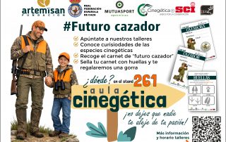 banner aula cinegetica, actividades para niños en la feria cinegética