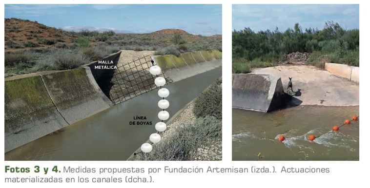 actuación ahogamientos canales de riego teruel